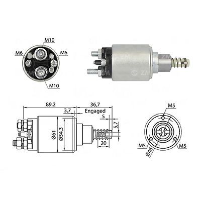Imagen del producto AUTOMATICO BOSCH 24V MERCEDES BENZ ATEGO. 1218. 1418 (ZM 1-639)