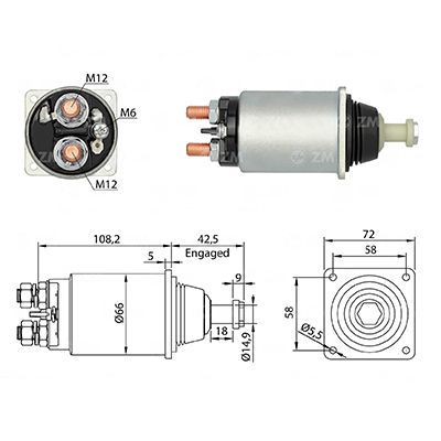 Imagen del producto AUTOMÁTICO BOSCH 24V JE MERCEDES BENZ CAMIONES (ZM 832)