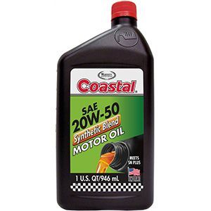 Imagen del producto ACEITE DE MOTOR SEMISINTETICO COASTAL - SAE 20W50 DE 1 QT.
